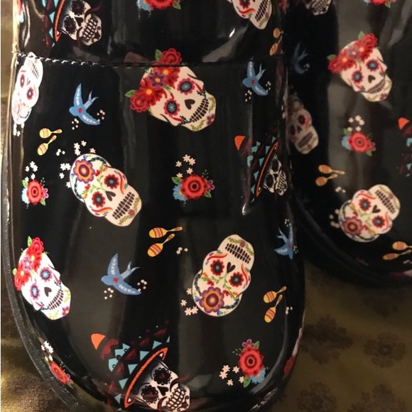 ♥️ Halloween Skeleton, Sugar Skull Day, of the Dead EASY STREET Shoes | size 9W - Picture 8 of 9